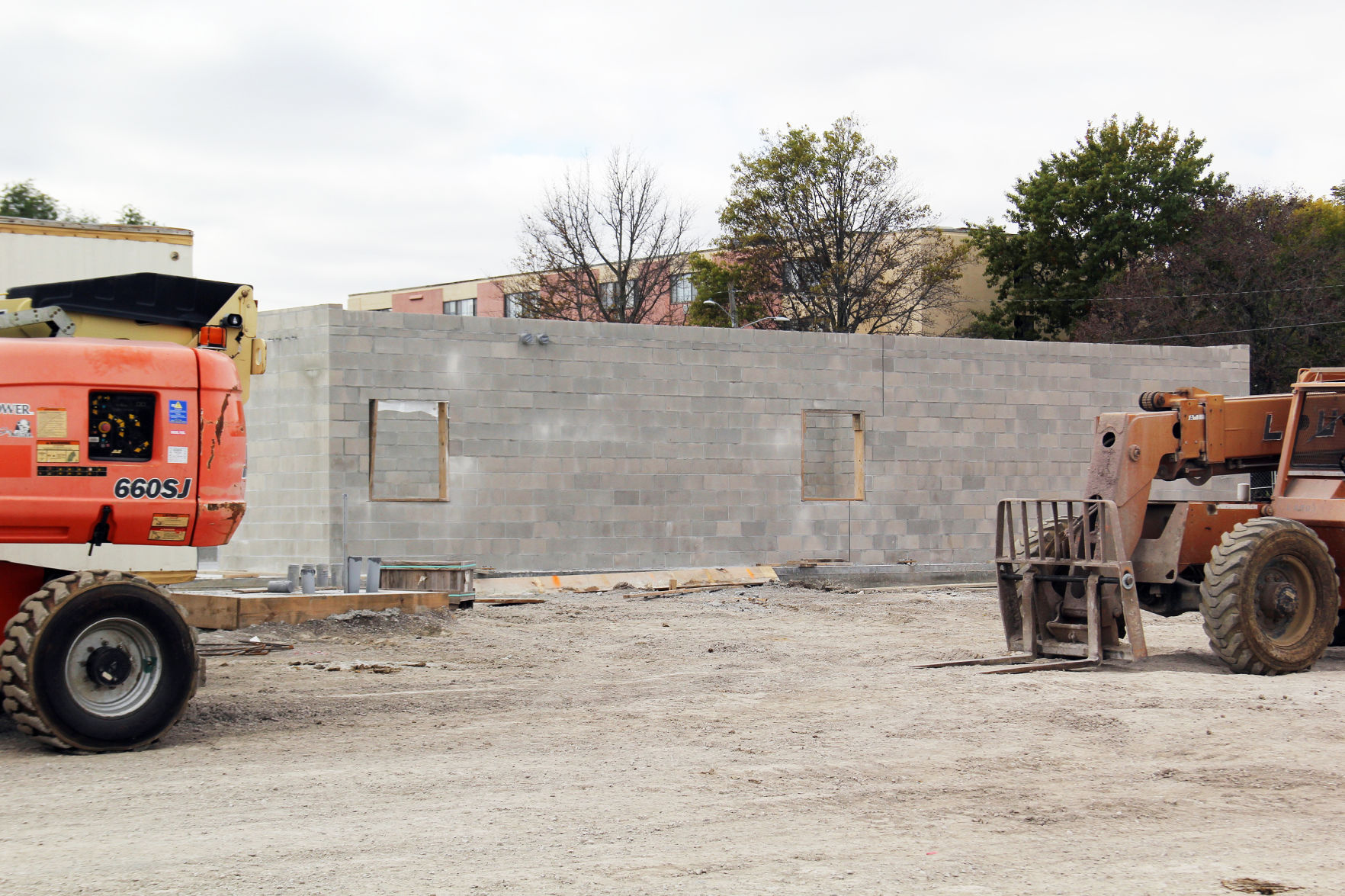 New MPS building walls go up
